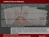 Adrian-Constantin, Romania, Corruption