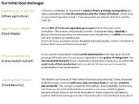 Our initial local challenges