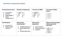 Your Comparative Analysis / Matrix