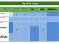 your comparative analysis/matrix