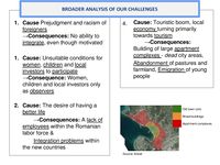 cause-effect relationship/wider consequences