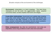 cause-effect relationship/wider consequences