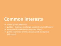 our common interest field