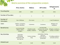 your comparative analysis/matrix